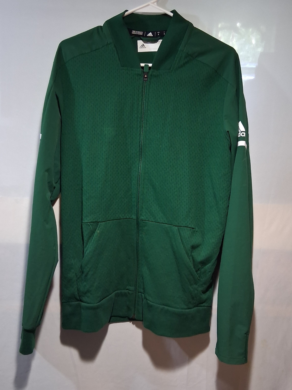 adidas Men's Green Full-Zip Track Jacket